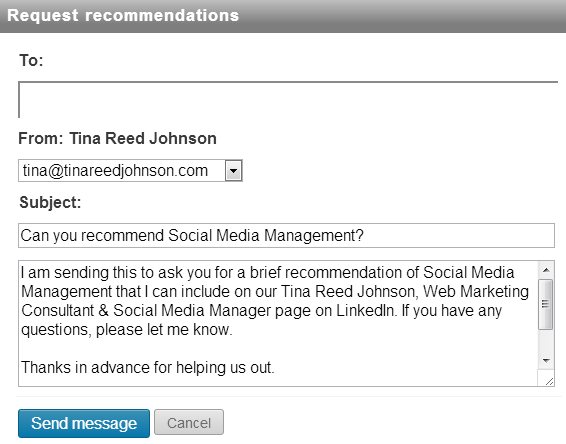 linkedin recommendation examples for sales